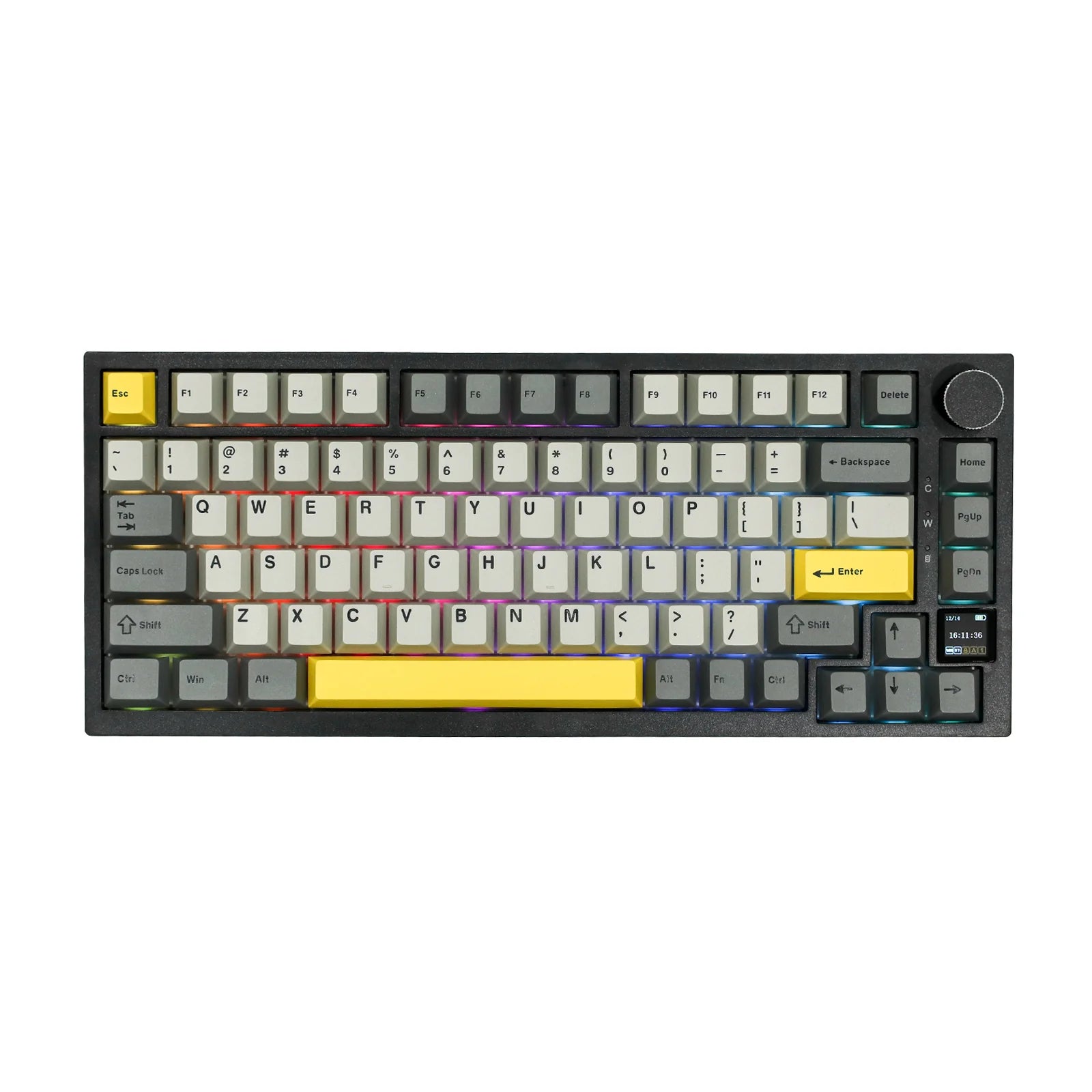 ajazz ak820 pro mechanical keyboard grey