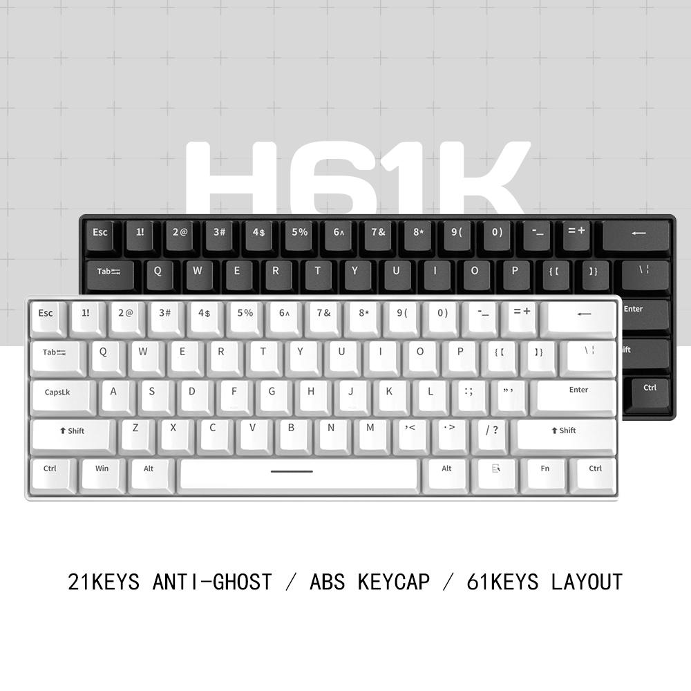 zifriend h61k mechanical keyboards black and white sri lanka