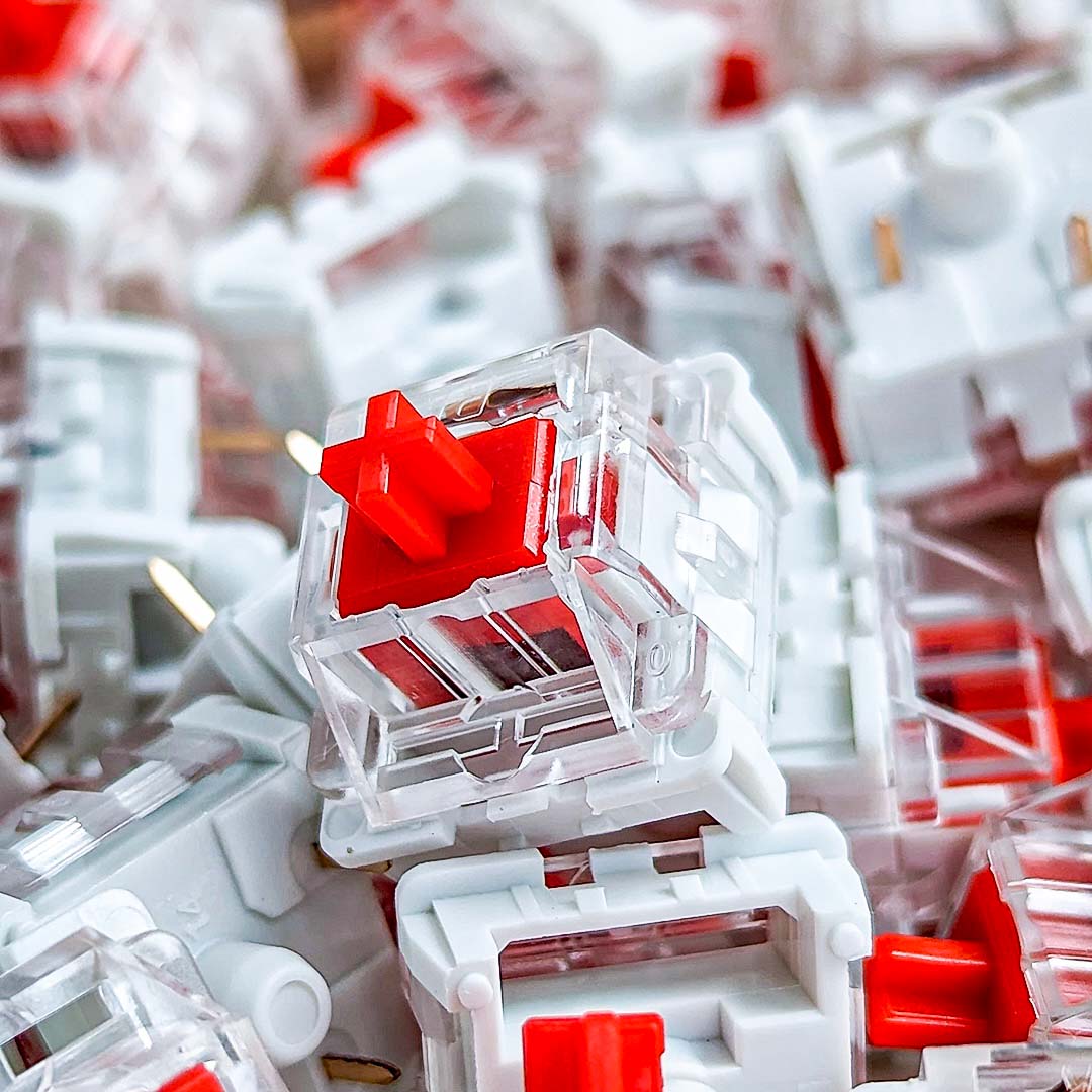 Royal Kludge Red Switches 3-Pin (35pcs) - Disrupt RK61 Gaming Keyboard Black Sri Lanka