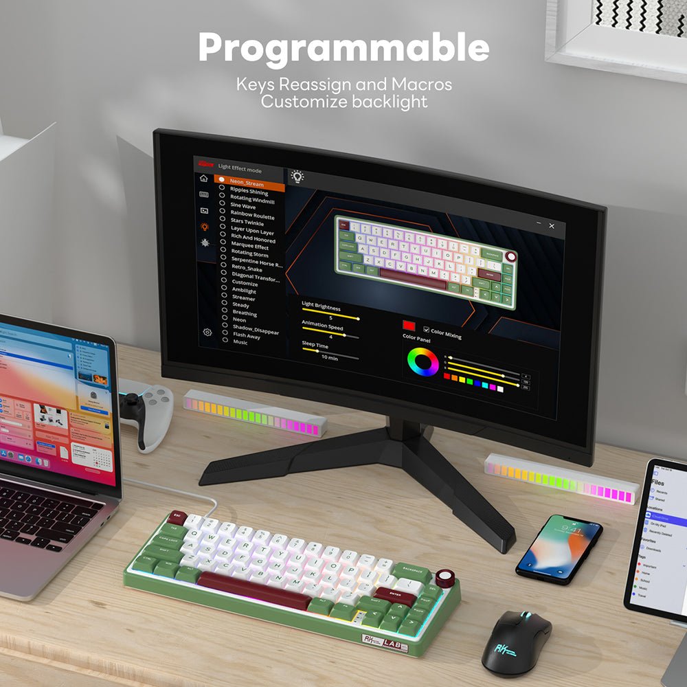 Royal Kludge RK R65 Gasket Structure 65% Mechanical Keyboard - Disrupt