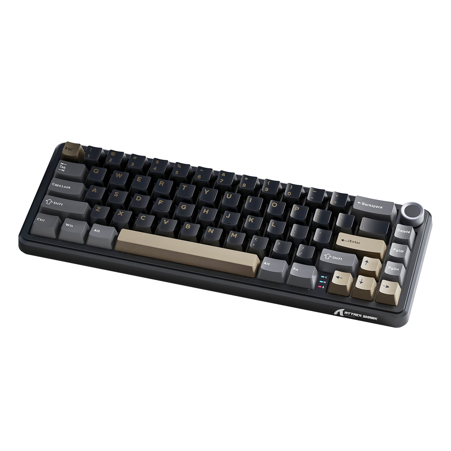 attack shark x66 mechanical keyboard starshine black 