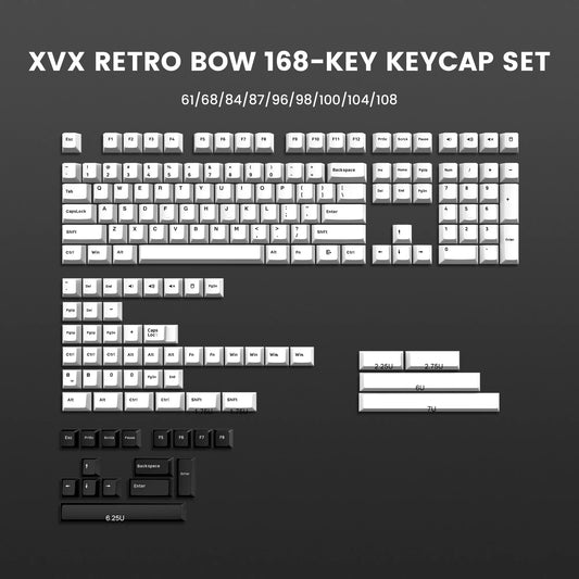 XVX Retro White Keycaps