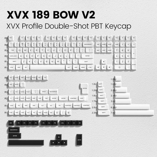 XVX White V2 Keycaps