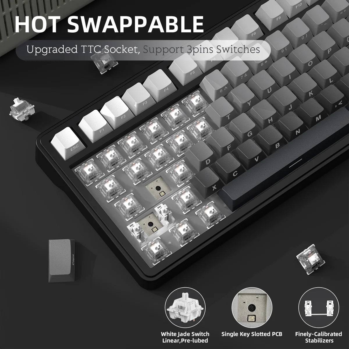 Attack Shark X85 75% Wireless Mechanical Keyboard