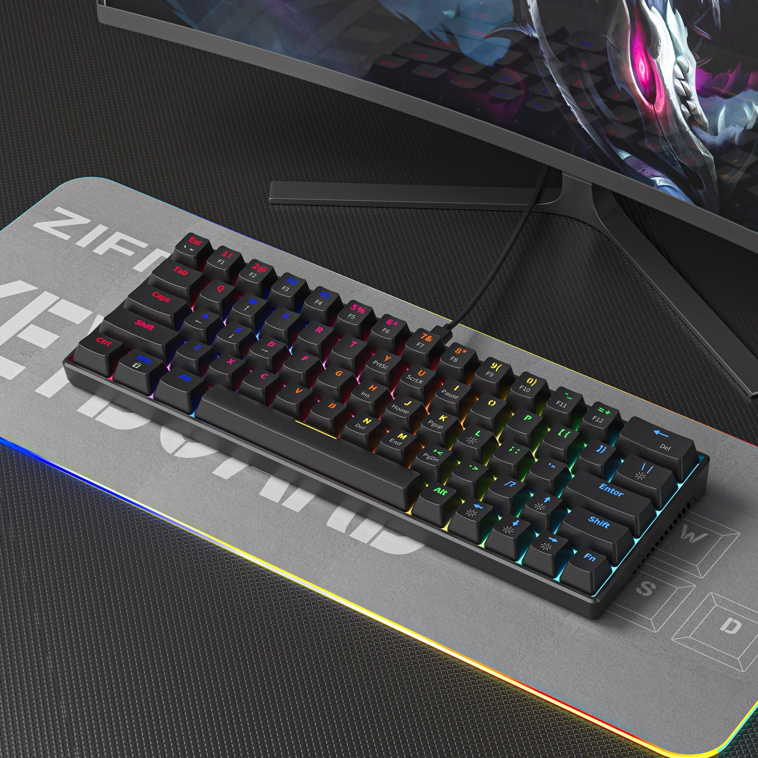 zifriend mechanical keyboard gaming 