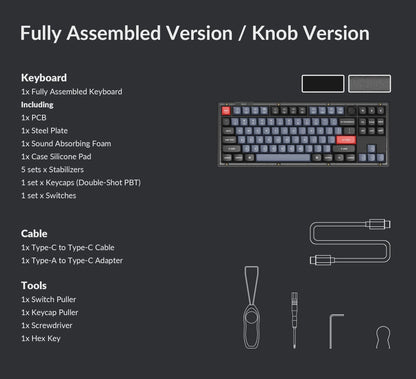 Keychron V3 QMK Custom Mechanical Keyboard (Brown Switch) - Disrupt