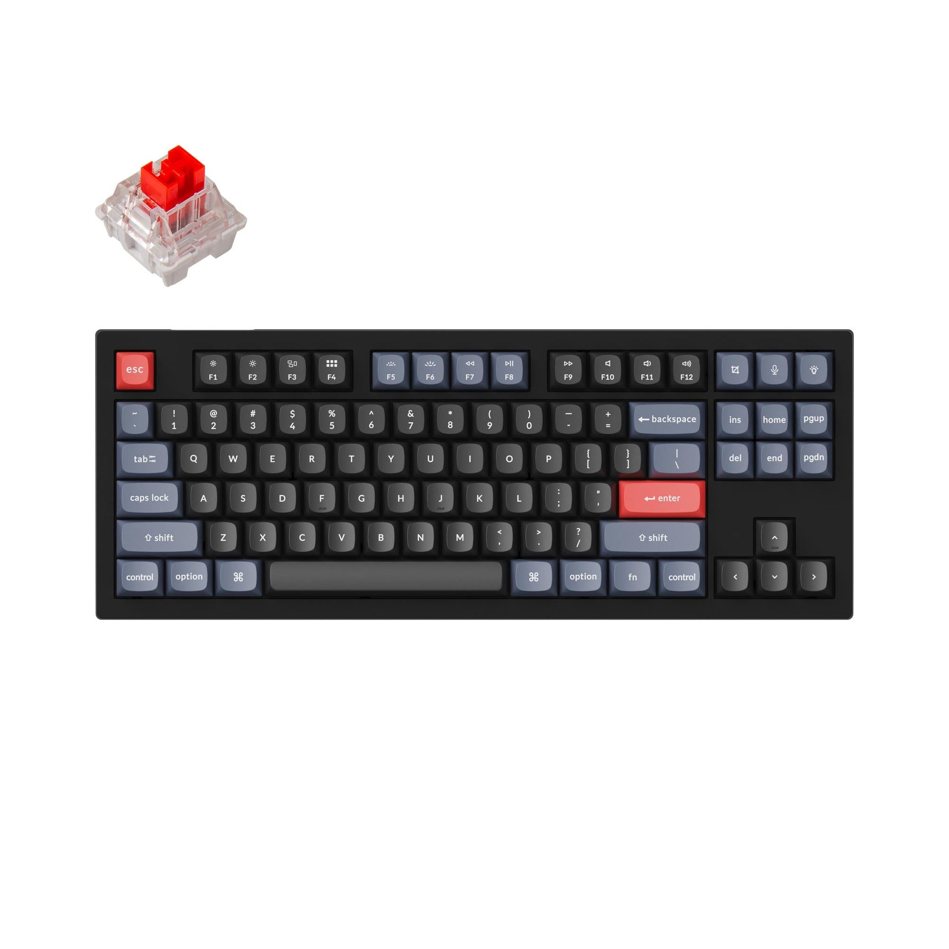 Keychron V3 QMK Custom Mechanical Keyboard (Red Switch) - Disrupt
