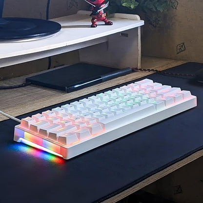 LEAVEN K620 Wired Mechanical Keyboard - White - Disrupt