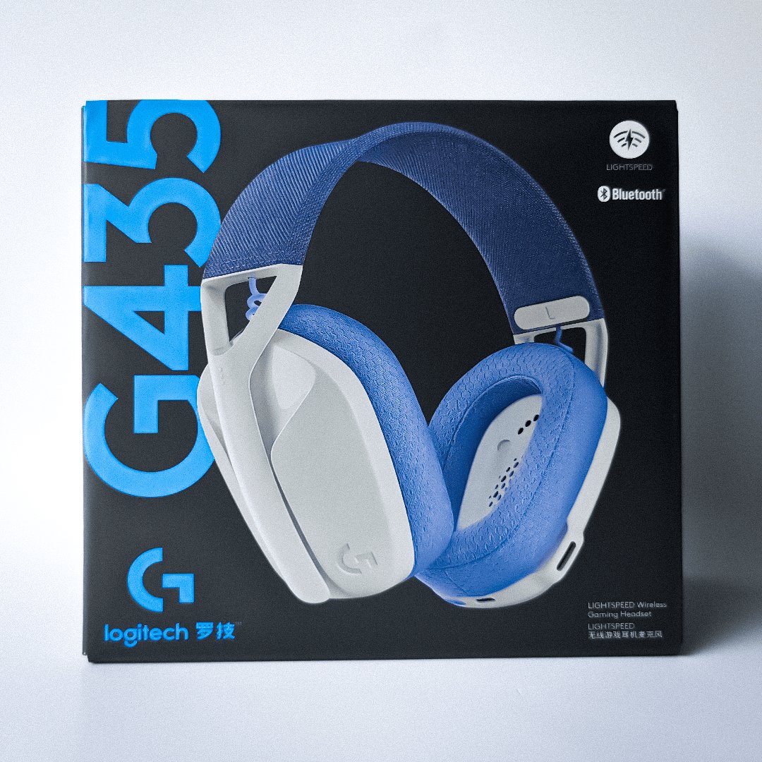 Logitech G435 Lightspeed Wireless Headset (Off White & Lilac