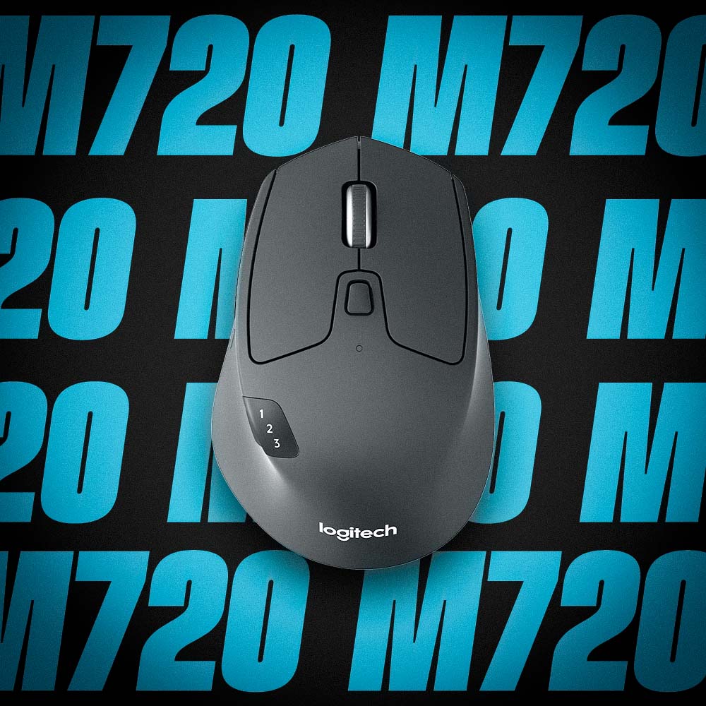 Logitech M720 Triathlon Wireless Mouse - Disrupt