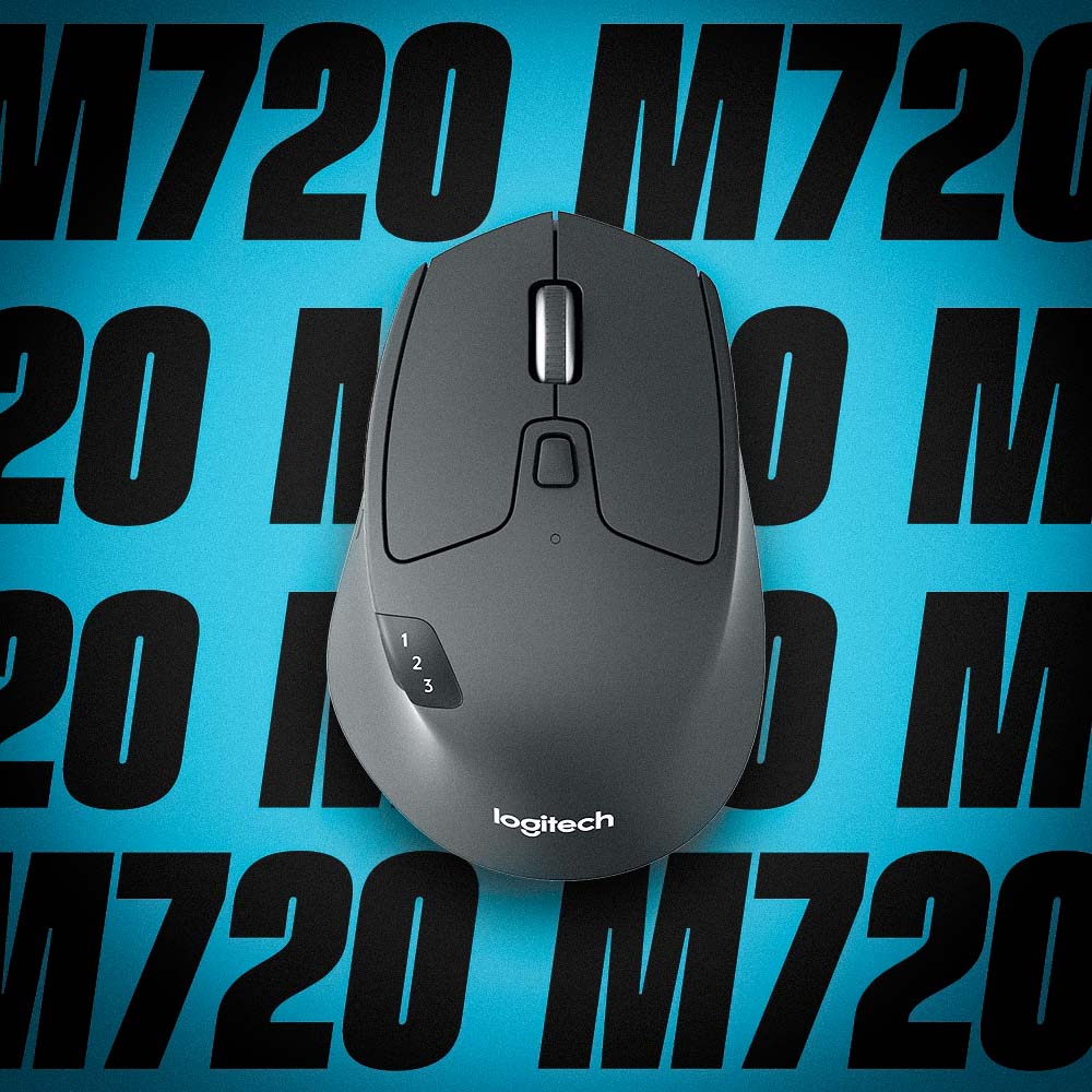 Logitech M720 Triathlon Wireless Mouse - Disrupt