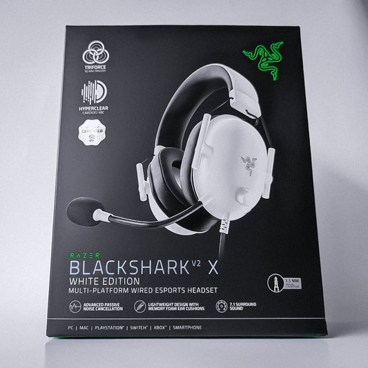 Razer BlackShark V2 X Wired Gaming Headset White - Disrupt