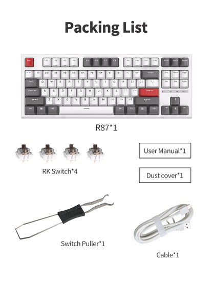 Royal Kludge RK R87 Mechanical Keyboard - Disrupt